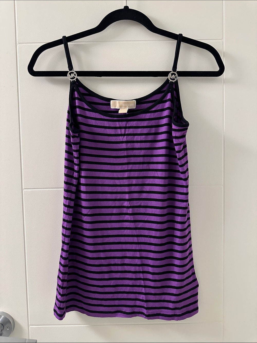 Michael Kors Purple and Black Striped Camisole (101)